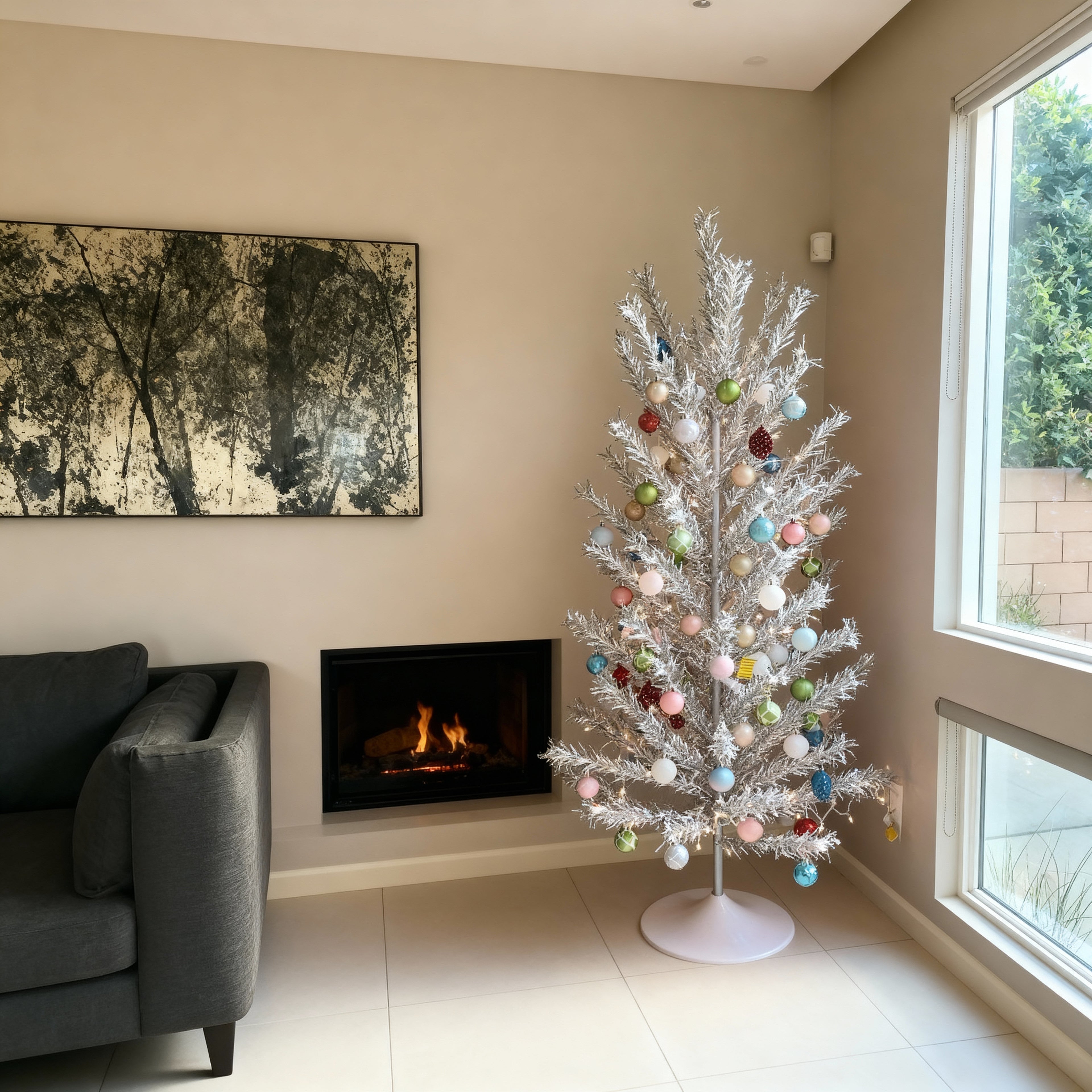 Mid Century Modern Aluminum Christmas Tree