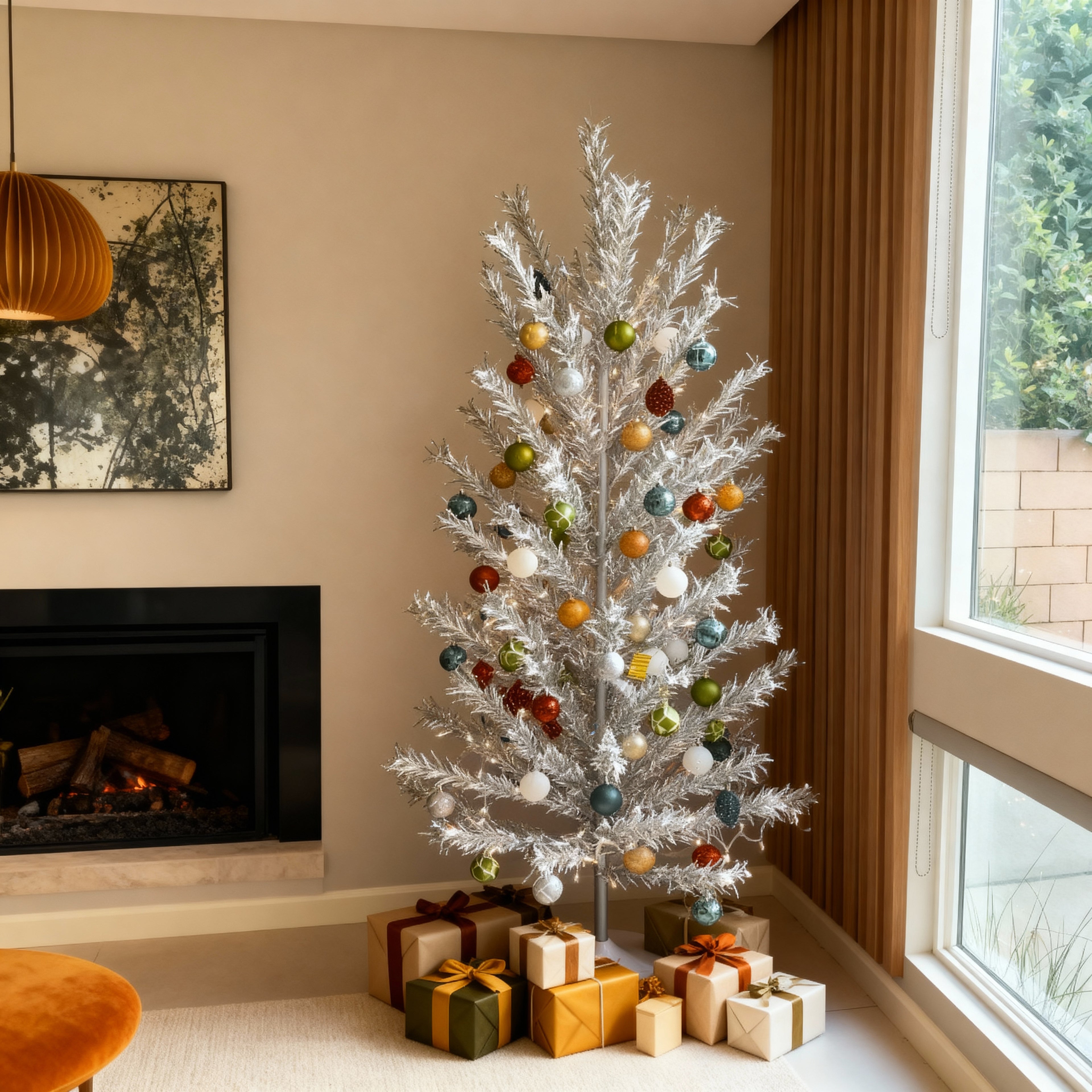 Mid Century Modern Aluminum Christmas Tree